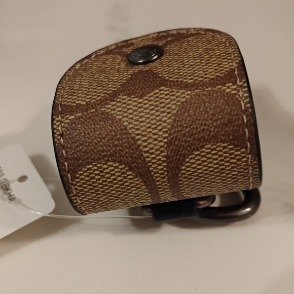 NWT Coach Hand Sanitizer Case -   Brown/Tan Signature Canvas - Picture 7 of 8